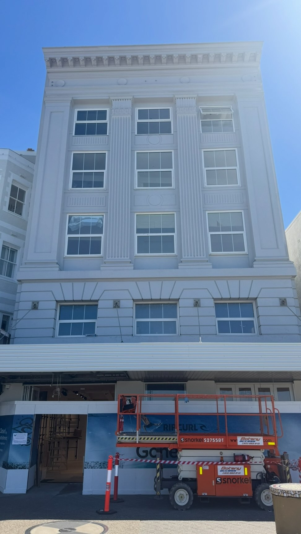 Rip Curl façade on Campbell Parade, Bondi Beach